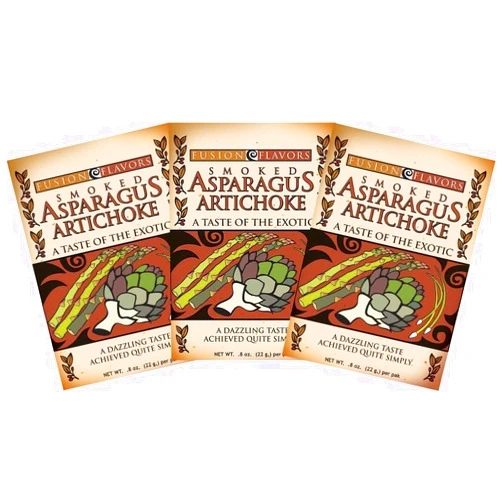 Fusion Flavors Dip Seasoning Mixes (Smoked Asparagus Artichoke 3 Pack)