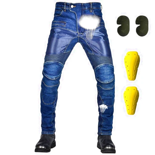 Cytoyxus CC-BB Mens Moto Jeans Breathable Motorcycle Pants Mesh Motorbike Biker Trousers