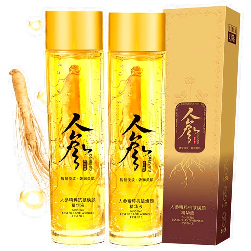 YOUSHEME Ginseng Extract Liquid,Ginseng Peptide Anti Aging Serum,Korean Red Ginseng Essence for Anti Aging,Ginseng Extract Anti-Wrinkle Original Serum Oil,Moisturizer,Firming Skin for All Skin Types