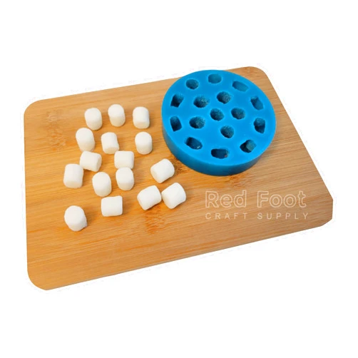 Handmade Mini Marshmallow Silicone Mold with 16 cavities for Wax Melt, Soap, Resin