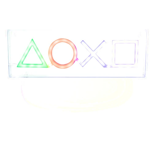 Paladone PlayStation LED Neon Light - Free Standing or Wall Mountable - Game Room Accessories & Decor for Gamers
