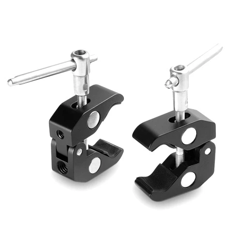 SMALLRIG Super Clamp(2 Pack) Magic Arm Clamp for DJI Ronin, Camera Monitor, LED Light 2058