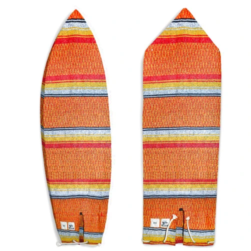 Baja Wey Mexican Blanket Surfboard Bag (Red/ Yellow/ Orange, 8'0 in Longboard), 101