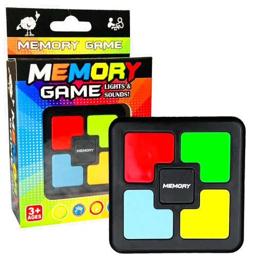 Tingbowie Light Up Memory Game Handheld Electronic Toys Color Memorizing Classic Board Games Quiz Game with Lights and Sounds