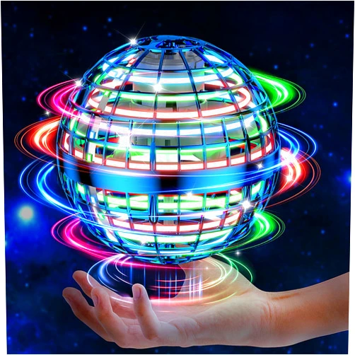 HoviSco 2024 AI Flying Orb Ball Toy, Cosmic Globe Boomerang Hover Ball Galactic Fidget Spinner, Cool Stuff Toys for 6 7 8 9 10 11 12+ Year Old Boys Girls Teens Indoor Outdoor Toys(Blue)