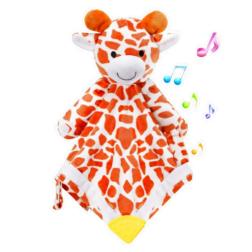 BEREST Baby Sound Sleep Soother, White Noise and Lullaby Heartbeat Infant Sleeping Aid with Cry Sensor at Nap Time Routine, Awesome Boys & Girls Gift Portable Plush Toddler Snuggle Toy (Giraffe)