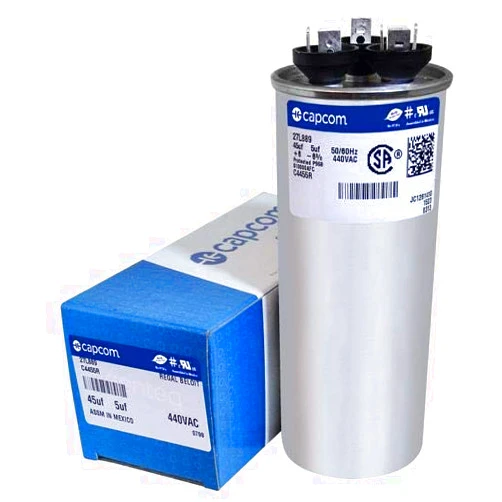 ZJSSMART CAP050450440RT - 45 + 5 uf MFD 440 Volt VAC - Goodman Round Dual Run Capacitor Upgrade