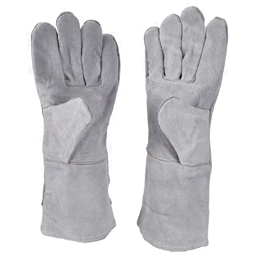 TIT COOPOPE Heat Resistant Furnace Gloves, Refining Casting Cowhide Leather Gloves, Welding Gloves, Mitts, Oven, Forging, Fireplace, Stove, Oven, 13 inch