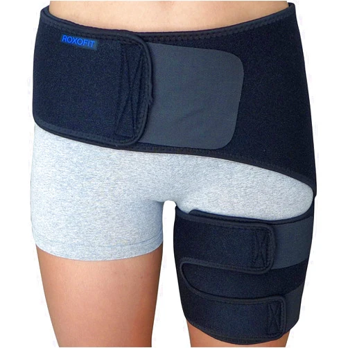 ROXOFIT Hip Brace for Sciatica Pain Relief - Compression Wrap for Sciatic Nerve, Hamstring Pull, Hip Fleхоr Strain, Groin Injury, Pulled Thigh - SI Belt - Sacroiliac Joint Support Stabilizer for Men, Women