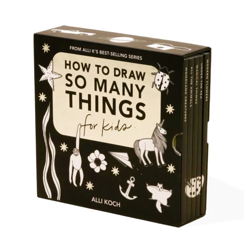 By Alli Koch (Author), Blue Star Press (Producer) So Many Things: A Box Set of 5 How-to-Draw Books for Kids (Stocking Stuffers)