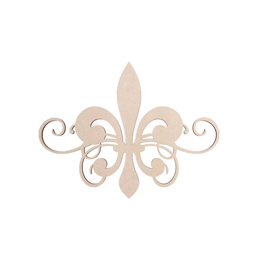 Jess and Jessica Wood Fleur de lis- Wooden Cutout, Wall Art, Home Decor, Wall Hanging, Unfinished and Available in Many Sizes