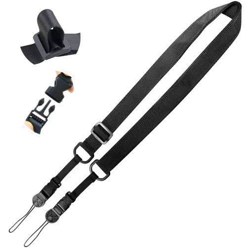 BLOSOMEET Portable Shoulder Strap for iPad/Samsung Tablet Case/Camera- Adjustable removable Neck Strap-Nylon,Black