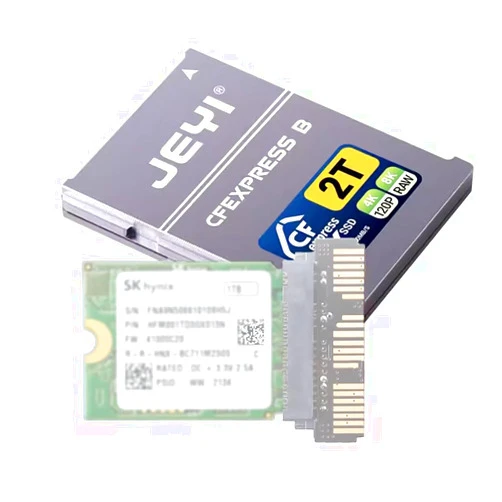 JMT PCIe 4.0 CFexpress Card Kit M.2 NVMe 2230 SSD to Camera Storage Type B Compatible with Canon Nikon Z6 Z7 Z9 R3 R5