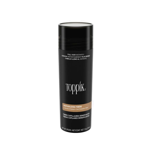 Toppik Hair Building Fibers, White, 55g | Fill In Fine or Thinning Hair | Instantly Thicker, Fuller Looking Hair | 9 Shades for Men Women