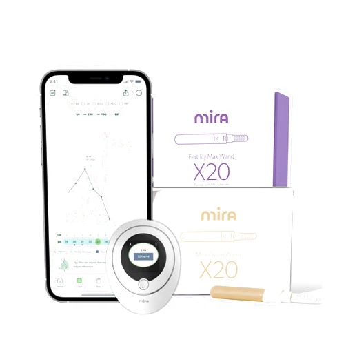 Mira Clarity Bundle, Mira Analyzer, 20 Max Wands, and 20 Ovum Wands, Track 4 Fertility Hormones, Predict & Confirm Ovulation and Fertility Window