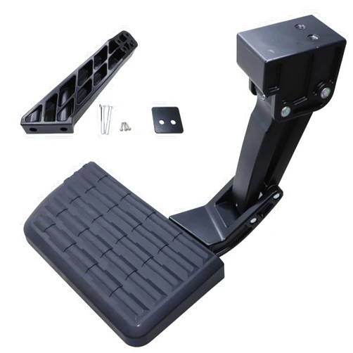 NBWIYQP Rear Bed Step Tailgate Bedstep Compatible with 1999-2016 F-250 F-350 F-450 Super Duty Folding Truck Step Retractable Bumper Tailgate Step Replace # 75303-01A