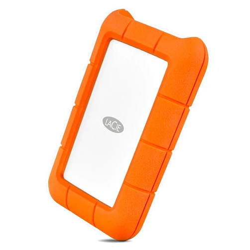 LaCie Rugged Thunderbolt USB-C 5TB External Hard Drive Portable HDD – USB 3.0 compatible, Drop Shock Dust Water Resistant, 1 Mo Adobe CC (STFS5000800)