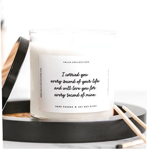 ThreeKin Collective ThreeKin Soy Wax Candle, Lavender Essential Oil for Stress & Anxiety Relief | Long 75-Hour Burn, 9oz | Comforting Aromatherapy Gift | Hand-Poured in USA | Perfect for Grieving & Memorial