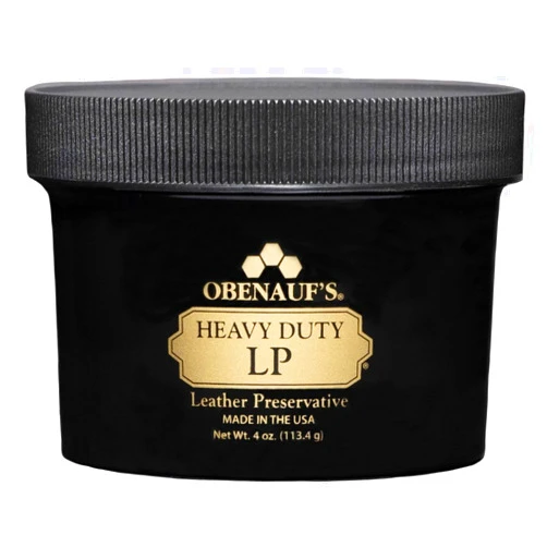 Obenauf's Heavy Duty LP Leather Preservative (4oz)- All Natural Beeswax Oil Conditioner- Rejuvenate Restore & Preserve Sunfaded or Cracked Boots Jackets Saddles Car Auto Upholstery Furniture- USA Made
