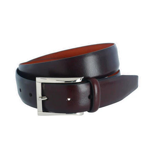 Trafalgar Men's 100% Full Grain Leather Belt - The Broderick - 1 1/4 Inches Wide (32mm)