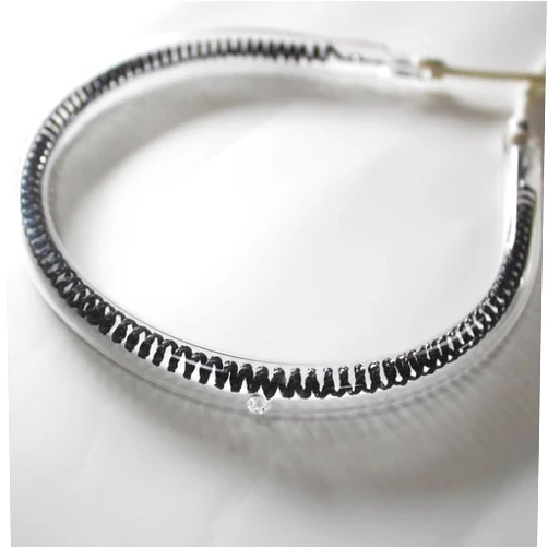 MXTUEGS 14cm Pear Shaped Carbon Fiber Heating Tube, 220V 1350W Far Infrared Heating Element, 98% Thermal Efficiency, Long Lifespan for Air Fryer, Light Wave Oven, Grill, Home Heater