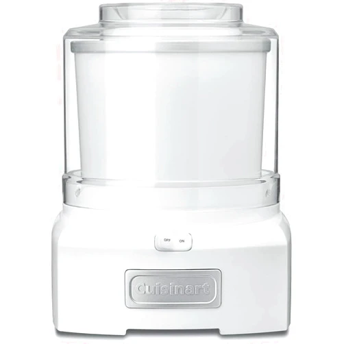 Cuisinart Ice Cream Maker Machine, 1.5 Quart Sorbet, Frozen Yogurt Maker, Double Insulated, White, ICE-21P1