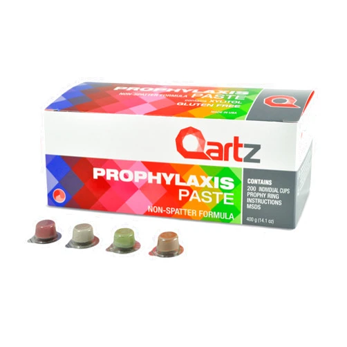 Qartz 58-00225 Prophylaxis Paste, Assorted Flavors, Coarse Grit (Pack of 200)