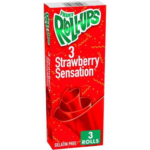 Betty Crocker Fruit Roll-Ups Strawberry Sensation 3 CT