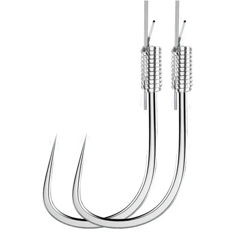 Dyxssm Small Barbless Fishing Hooks with Line, Pretied Tiny Fishing Hook on Nylon Line (Pack of 20)
