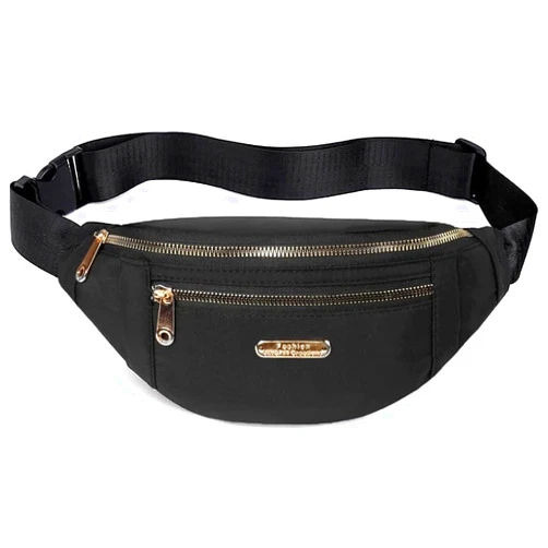 EVANCARY Fanny Pack Waist Pack for Women, Fashion Waist Bag with Adjustable Strap for Travel Sports Running black