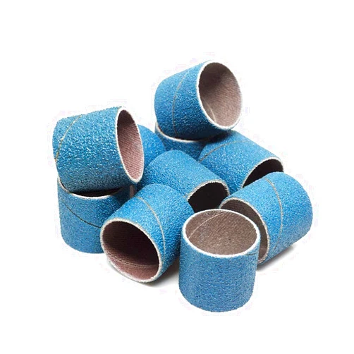 Benchmark Abrasives 1” x 1” Zirconia Abrasive Spiral Band Sleeves for Deburring Sanding Blending Polishing on Ferrous Metals, Copper, Wood, Plastic, Fiberglass (10 Pack) - 60 Grit