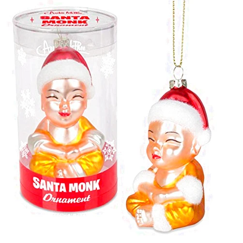 Accoutrements Mcphee Accoutrements Santa Monk Ornament Christmas Novelty Decoration