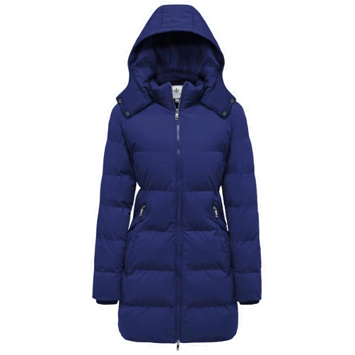 WenVen Women's Warm Thickened Parka Coat Winter Puffer Jacket with Removable Hood
