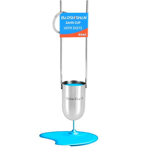 BAOSHISHAN NO.2 Zahn Cup Viscosity Cup #2 Dip Type 44ml Stainless Steel Viscometer Flow Cup for Paint Finishes Oil