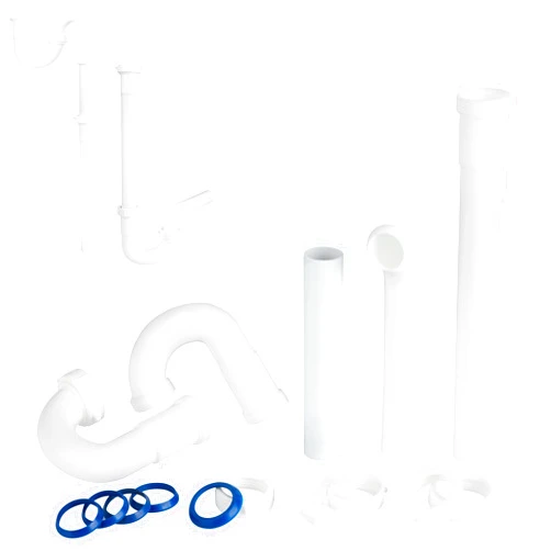 Variimage Bathroom Sink Drain Kit,1-1/4” Sink Drain Kit for Most Bathroom Sink Drain Repair Kit and Kitchen Sink Drain Kit,1-1/4” P Trap or S Trap Sink Plumbing Kit,Sink Pipe Replacement Kit