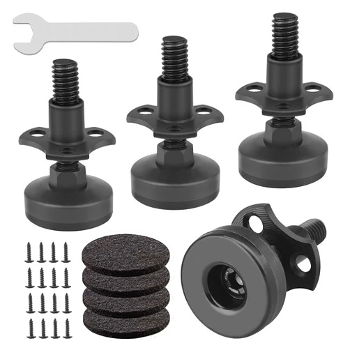 LITLANDSTAR Heavy Duty Furniture Levelers, 4 Pack 3/8