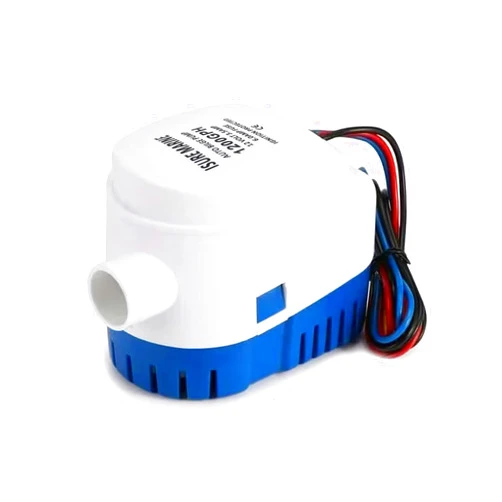 ISURE MARINE 12V Automatic Submersible Boat Bilge Water Pump Latest styles 1200GPH Built-in Auto Float Switch (1200GPH)