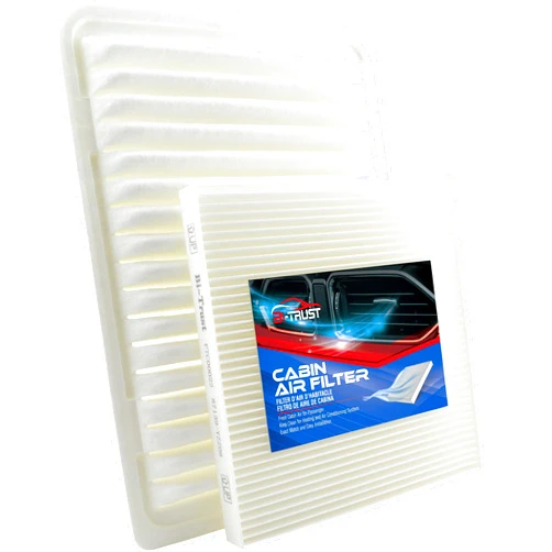Bi-Trust Engine Cabin Air Filter Kit, Replace Fram CA10163,CF10374,Compatible with Toyota Tacoma 2005-2020 L4 2.7L