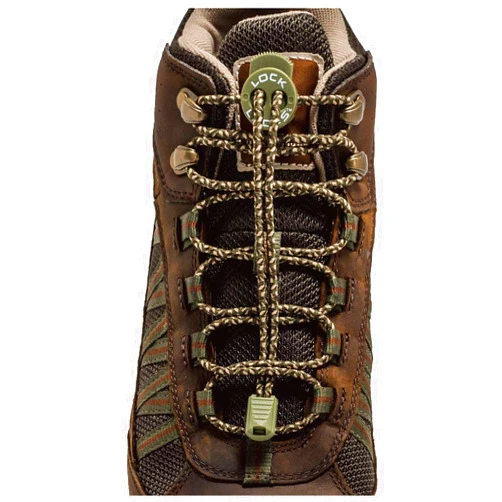 Lock Laces Premium Heavy Duty Elastic No-Tie Laces for Boots and Shoes (1 Pair)