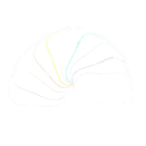 Gina's Soft Cloth Shop 1 Ply Organic Flannel Washable Baby Wipes 8 x 8 Inches 10 Pack Assorted Pastel Set- Proudly Made in the USA!