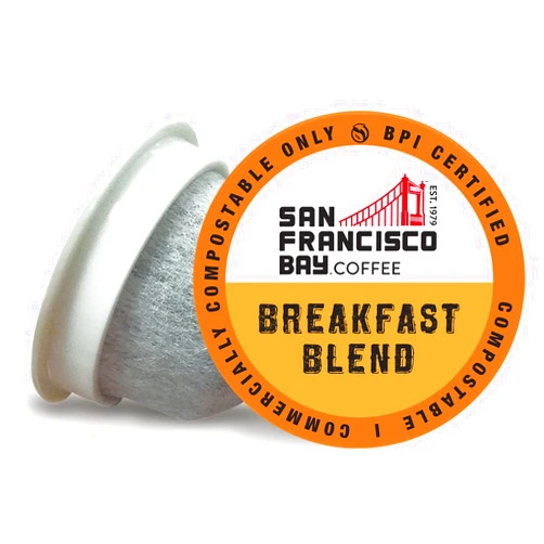 Mugs N Coffee Breakfast Blend Coffee | SF Bay Onecup Single Serve Coffee Pods (72 Count)