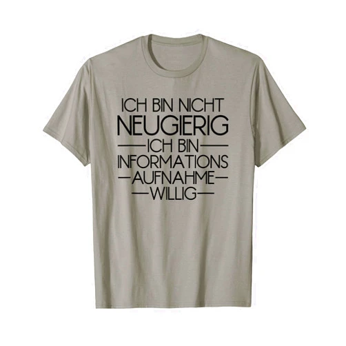 Sarkasmus Sarkastische Sprüche Ironische Geschenke Ich bin nicht curierig Selbstironie Ironie Satire ironisch T-Shirt