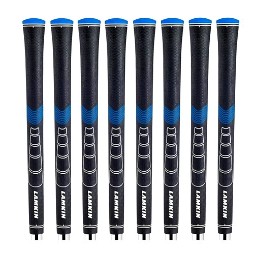 Lamkin Sonar+ Black/Blue Golf Grip Bundle (8 Piece), Midsize