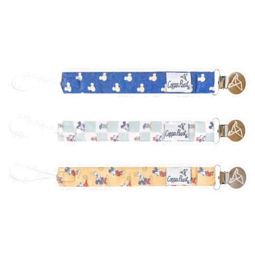 Copper Pearl Binky Clip 3 Pack Set 