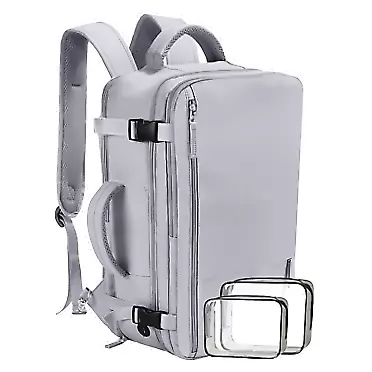 Beraliy Large Travel Backpack for Women Flight Approved, Personal Item Bag, 17 Inch Laptop Backpack, 40L Carry On Overnight Bag for Hiking Backpack, Casual Bag, Dark Grey Grey X-Large-With expansion layer