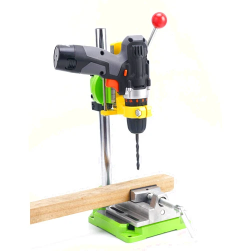 AMYAMY Floor Drill Press stand with aluminum vise/Rotary Tool Workstation Drill Press Work Station/Stand Table for Drill Workbench Repair,Drill Press Table,Table Top Drill Press90° Rotating Fixed Frame