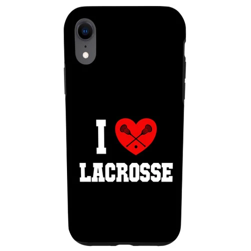 Sticks Lacrosse Boots Ball Gear Gifts For Men iPhone XR I love Lacrosse Fan Mom Goalie Lax Legend Lacrosse Case