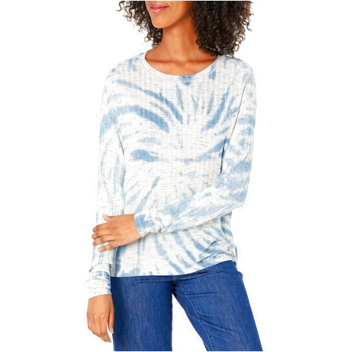 Lucky Brand Women's Short Sleeve Crew Neck Hacci Rib Tee