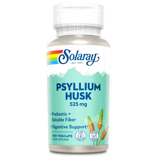 Solaray Psyllium Husk, Veg Cap (Btl-Plastic) 525mg | 100ct