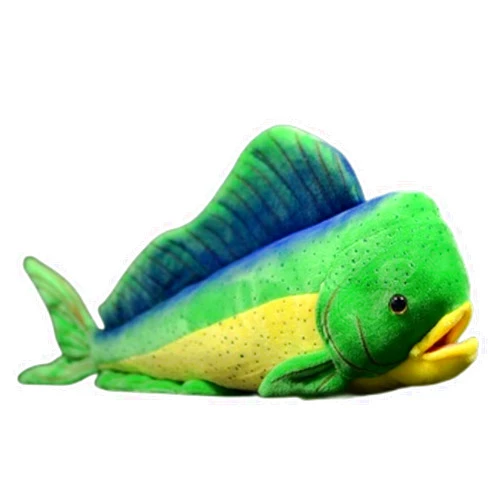 FRANKIEZHOU Simulation Mahi Mahi Toy,Ghost Saury Fish,Stuffed Fish Animal,Gifts for Kids,Sea Creatures Model Dolls Plushie-17 Long